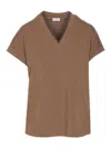 Brunello Cucinelli Women T-shirt In Brown