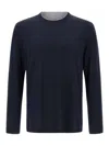 Brunello Cucinelli Multi Layer T-shirt Multicolor In Blue