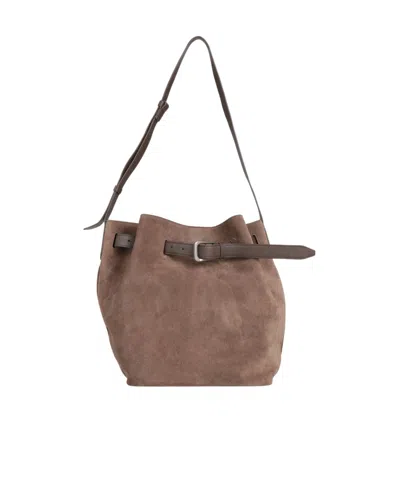 Brunello Cucinelli Canvas Backpack In Red