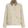Brunello Cucinelli Canvas Outerwear Jacket In Neutral