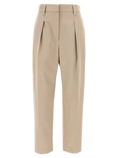 BRUNELLO CUCINELLI CANVAS PANTS