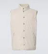 Brunello Cucinelli Padded Corduroy Vest In Beige