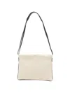 Brunello Cucinelli Shoulder Bag Rectangular Shape Woven Texture Strap In Neutral