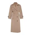 Brunello Cucinelli Canvas Trench Coat In Brown