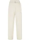 Brunello Cucinelli Linen Trousers With High Waist And Pockets