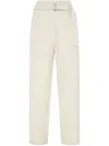 Brunello Cucinelli Linen Trousers With High Waist And Pockets
