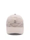 Brunello Cucinelli Logo-embroidered Cap In Green