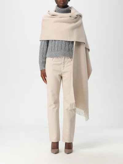Brunello Cucinelli Cape  Woman Color Beige In Beige