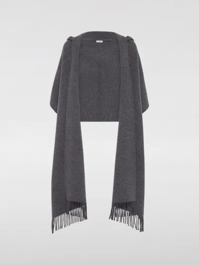 Brunello Cucinelli Cape  Woman Color Grey In Grau