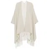 Brunello Cucinelli Gestricktes Cape Mit Fransensaum In Multicolor