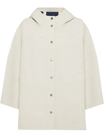 Brunello Cucinelli Cape-sleeves Jacket In White