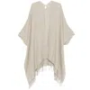 Brunello Cucinelli Linen Cape In Beige