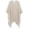 Brunello Cucinelli Linen Cape In Beige