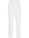 Brunello Cucinelli Stretch-cotton Capri Trousers In White