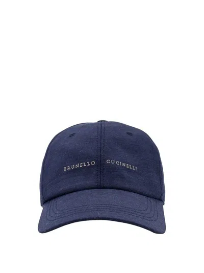 Brunello Cucinelli Caps In Blue