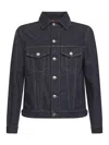 Brunello Cucinelli Capsule Blue Cotton No-fade Denim Jacket In Blue