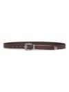Brunello Cucinelli Capsule Brown Pull-up Calf Leather Belt In Brown