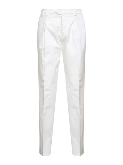 Brunello Cucinelli Capsule White American Pima Gabardine Trousers