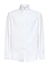 Brunello Cucinelli Capsule White Cotton Poplin Sasic Fit Shirt In White