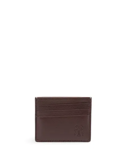 Brunello Cucinelli Card Case In Brown
