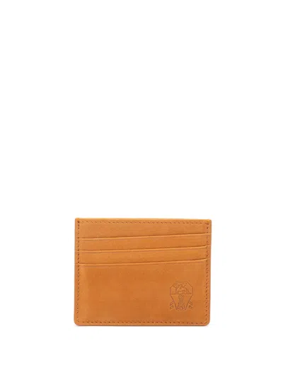 Brunello Cucinelli Card Case In Brown