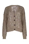 Brunello Cucinelli Open Knit Cardigan