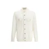 Brunello Cucinelli Wool And Cashmere Western Shirt In White