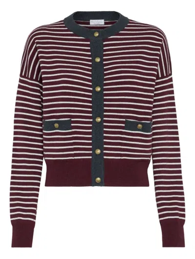 Brunello Cucinelli Moschino Couture Cardigan In Brown