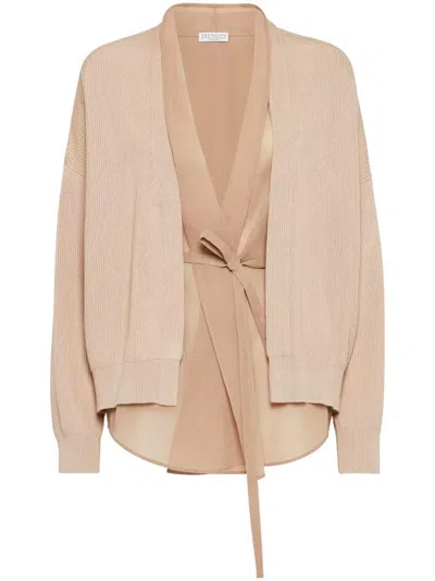 Brunello Cucinelli Cardigan In Beige