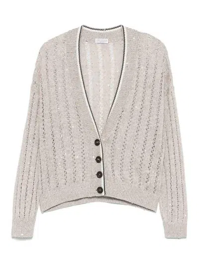 Brunello Cucinelli Cardigan In Beige