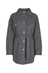 Brunello Cucinelli Virgin Wool-cashmere-silk Cardigan In Blue