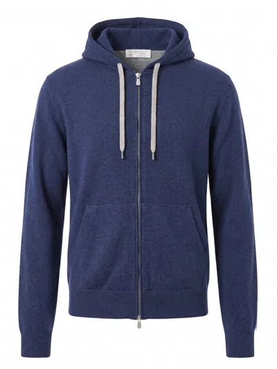 Brunello Cucinelli Cardigan In Blue