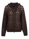 Brunello Cucinelli Zipper Sweater In Brown