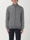 Brunello Cucinelli High-neck Zip-up Cardigan In Grau