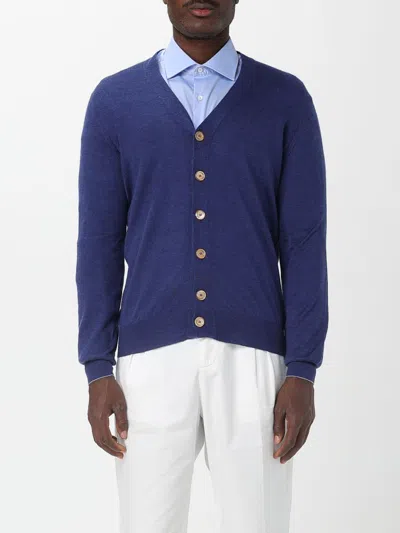 Brunello Cucinelli Cardigan  Men Color Sapphire In Blue