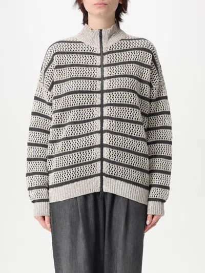 Brunello Cucinelli Cardigan  Woman Color Beige In Beige
