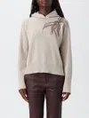 Brunello Cucinelli Cardigan  Woman Color Beige In Neutral