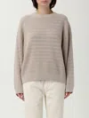 Brunello Cucinelli Cardigan  Woman Color Beige In Gray