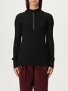Brunello Cucinelli Knit Sweater Hood Ribbed Texture In Black