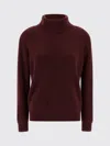 Brunello Cucinelli Coastal Turtleneck Knit Sweater In Burgundy