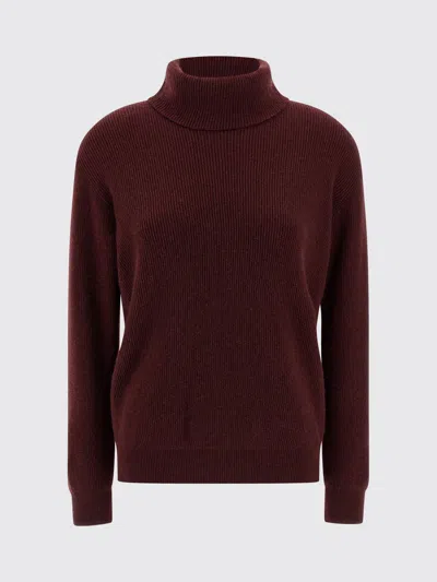 BRUNELLO CUCINELLI SWEATER BRUNELLO CUCINELLI WOMAN COLOR BURGUNDY,H74408050