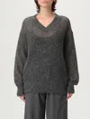 Brunello Cucinelli Cardigan  Woman Color Grey In Gray
