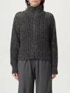 Brunello Cucinelli Rustic Dazzling Net Sweaters And Cardigans Gray In Gray