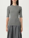 Brunello Cucinelli Sparkling Cashmere Sweater In Gray