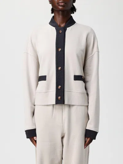 BRUNELLO CUCINELLI SWEATER BRUNELLO CUCINELLI WOMAN COLOR GREY,h33320020