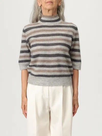 BRUNELLO CUCINELLI SWEATER BRUNELLO CUCINELLI WOMAN COLOR MULTICOLOR,H18649005