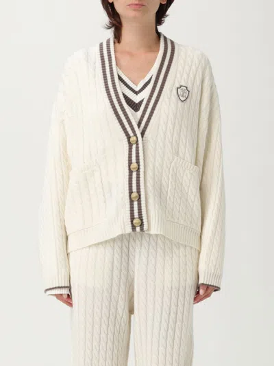 BRUNELLO CUCINELLI CARDIGAN BRUNELLO CUCINELLI WOMAN COLOR WHITE,H21576001