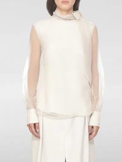 BRUNELLO CUCINELLI TOP BRUNELLO CUCINELLI WOMAN COLOR WHITE,H30864001