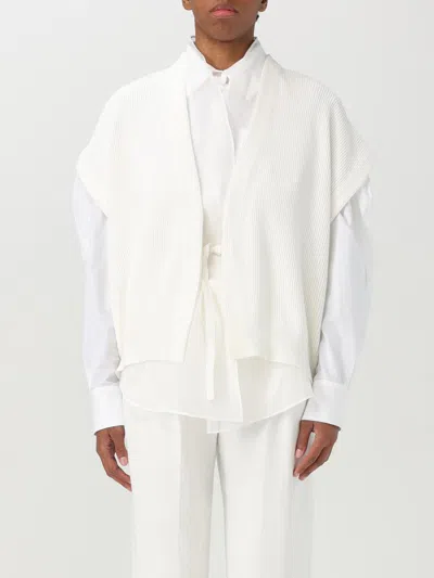 BRUNELLO CUCINELLI CARDIGAN BRUNELLO CUCINELLI WOMAN COLOR WHITE,G52609001