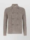 Brunello Cucinelli Double-breasted Cardigan Sweaters And Cardigans Multicolor In Brown